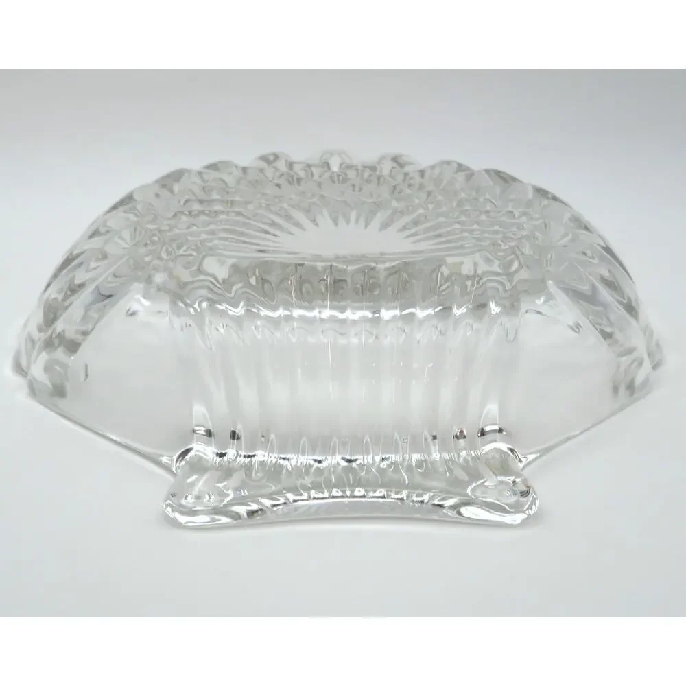 Vintage Clear Glass Scallop Shell Dish Pressed Glass Candy Bowl, Trinket Dish